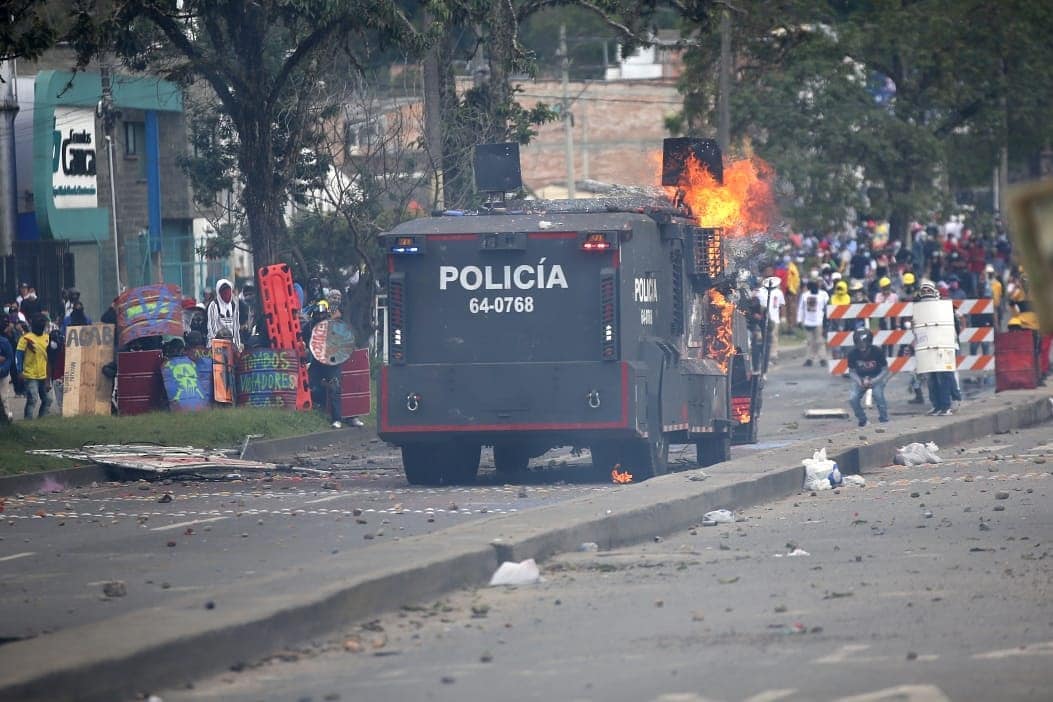 Popayán epicentro de fuertes disturbios, que deja varios heridos y un muerto